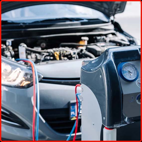 Vehicle diagnostics being performed with specialized equipment at Shift Masters Transmissions Phoenix AZ