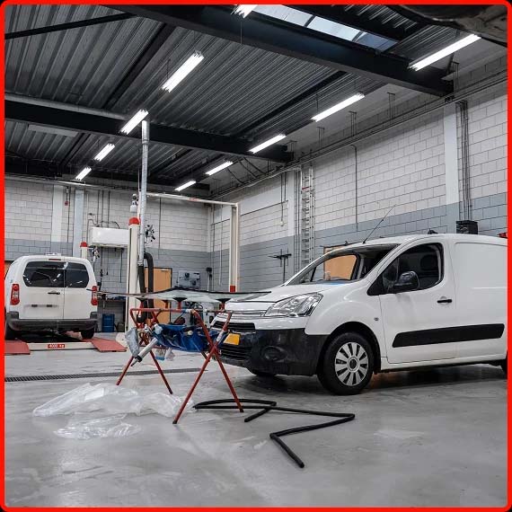 Fleet Sprinter vans being serviced and maintained at Shift Masters Transmissions in Phoenix AZ