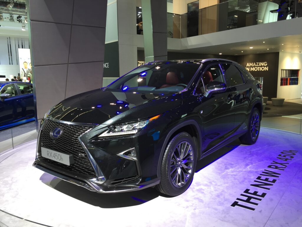 Black Lexus RX luxury SUV parked, high-end vehicle showing premium transmission performance relevance, Phoenix Arizona auto repair context