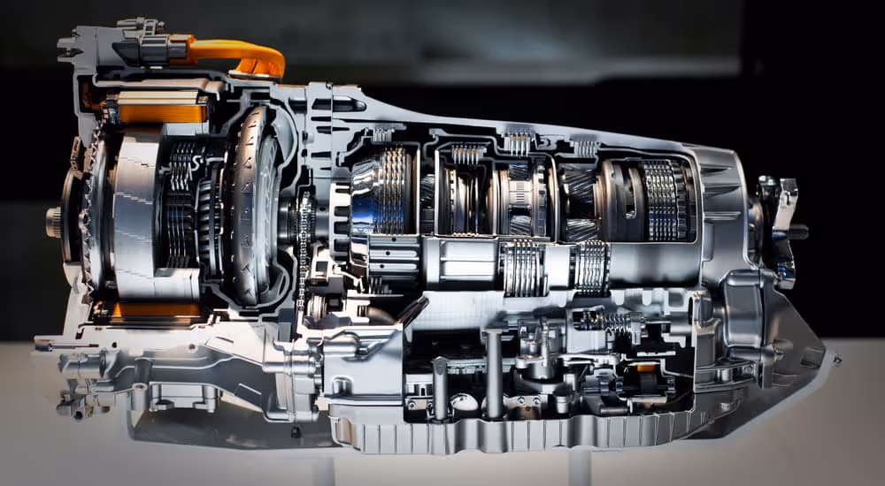 Vehicle transmission inspection showing signs of problems at a Phoenix Arizona transmission repair shop
